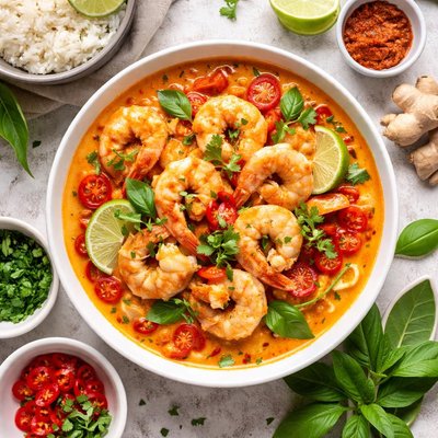 Image of Thai Red Curry Shrimp