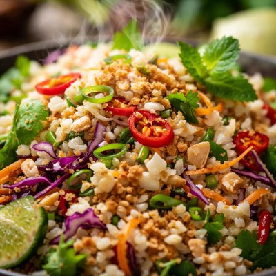 Image of Thai Rice Salad with Lemongrass