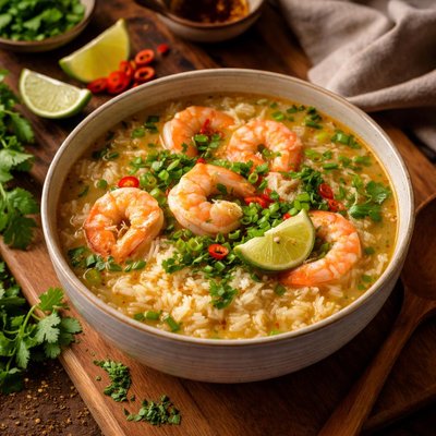 Image of Thai Shrimp and Rice Soup