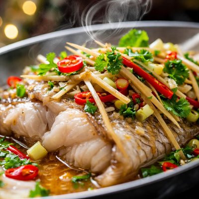 Image of Thai Snapper with Ginger Pla Bae Sae