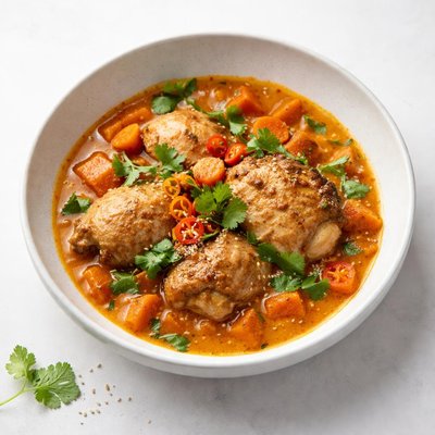 Image of Thai Spiced Chicken and Carrot Stew