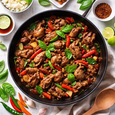 Image of Thai Stir Fried Chicken Livers