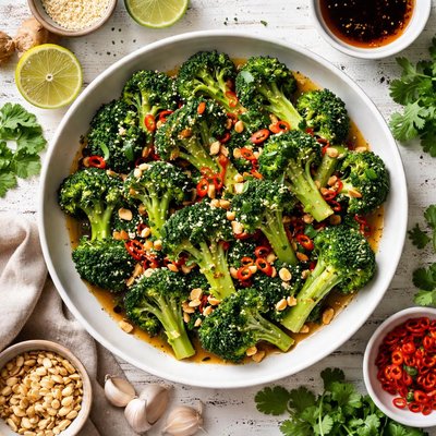 Image of Thai Style Broccoli with Garlic