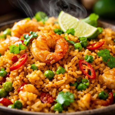 Image of Thai Style Fried Rice with a Curry Flavor Hmmm