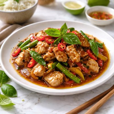 Image of Thai Style Stir Fried Chicken