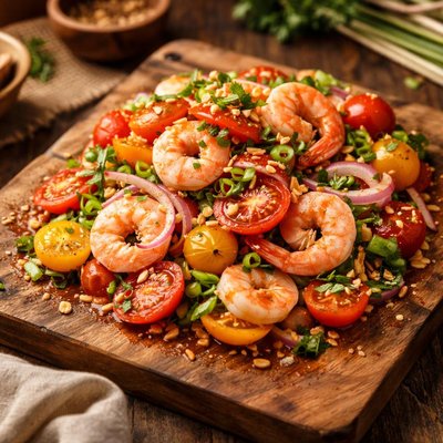 Image of Thai Style Tomato and Shrimp Salad