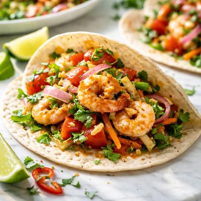 Image of Thai Style Tomato and Shrimp Wrap Ww