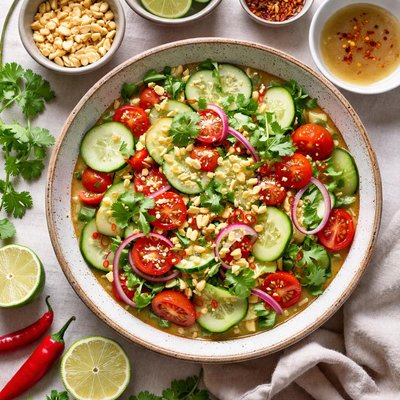 Image of Thai Sweet and Sour Cucumber Salad