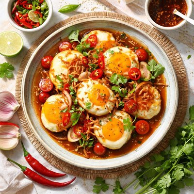 Image of Thai Sweet and Sour Fried Egg Kai Look Keay
