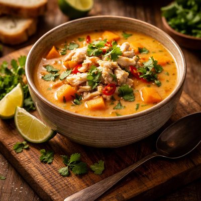 Image of Thai Sweet Potato with Crab Soup