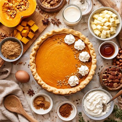 Image of Thanksgiving Pumpkin Pie Uses Fresh Pumpkin