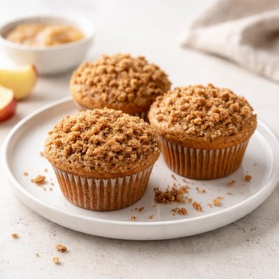 Image of The Absolute Best Applesauce Spice Muffins with Spice Topping