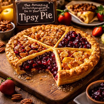 Image of The Amazing Interchangable Do It Yourself Tipsy Pie the Dessert