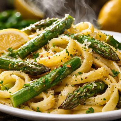 Image of The Best Asparagus Lemon Pasta