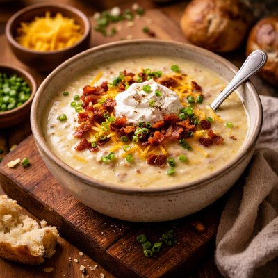 Image of The Best Baked Potato Soup Ever