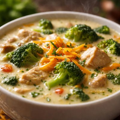 Image of The Best Broccoli Cheddar Soup with Chicken