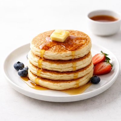 Image of The Best Fluffiest Buttermilk Pancakes on the Planet