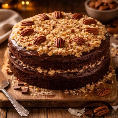Image of The Best German Sweet Chocolate Cake with Frosting