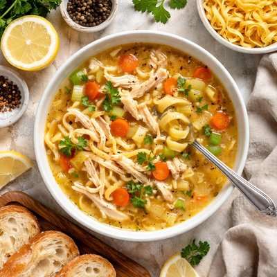Image of The Best Homemade Chicken Noodle Soup