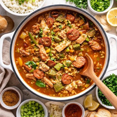 Image of The Best Leftover Turkey Gumbo