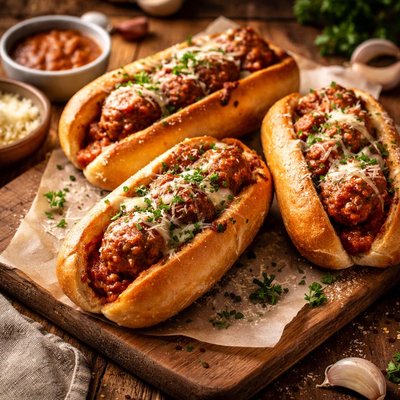 Image of The Best Meatball Subs
