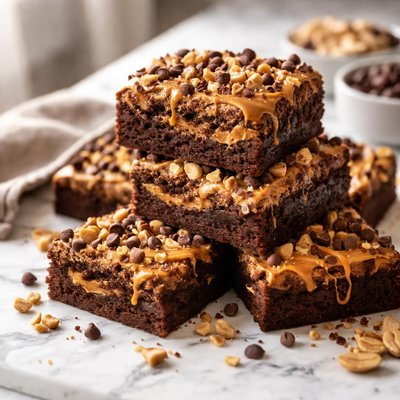 Image of The Best Peanut Butter Brownies