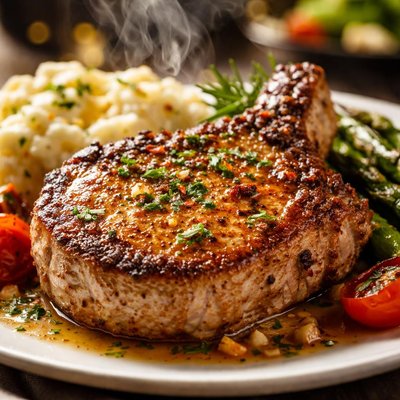 Image of The Best Pork Chop Dinner Ever