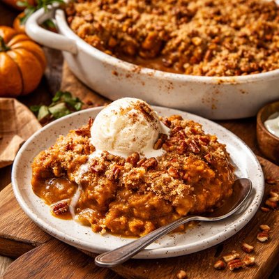 Image of The Best Pumpkin Pie Cobbler