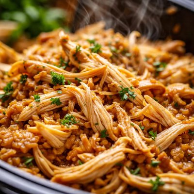 Image of The Best Shredded Chicken Crock Pot