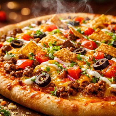 Image of The Best Taco Pizza