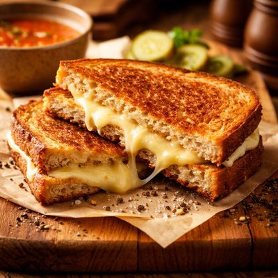 Image of The Best Yummy Low Fat Grilled Cheese Sandwich Ever