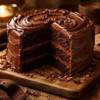 Image of The Bestest Chocolate Cake Ever with Chocolate Frosting