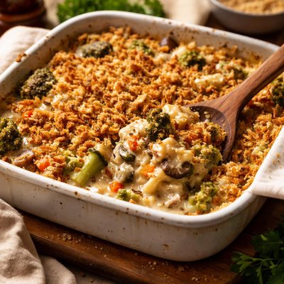 Image of The Cheesiest Cheese Free Casserole Ever