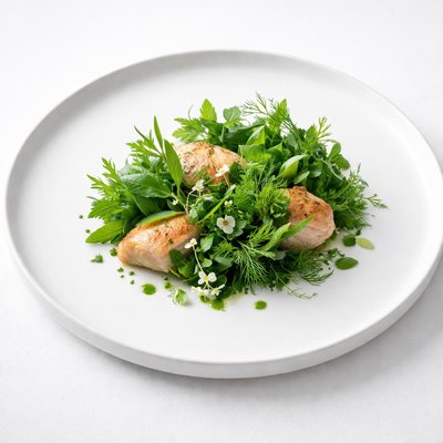 Image of The Chicken Is Hiding in the Herb Garden