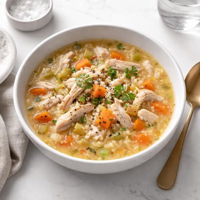 Image of The Day After Turkey and Rice Soup