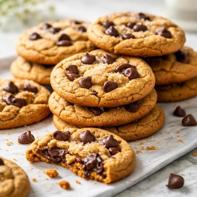 Image of The Easiest Best Chocolate Chip Peanut Butter Cookies Ever