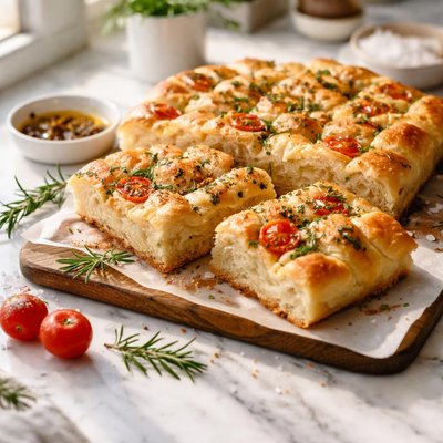 Image of The Easiest Bestest Focaccia Bread Ever
