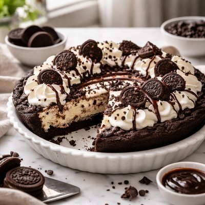 Image of The Easiest Oreo Fudge Ice Cream Pie
