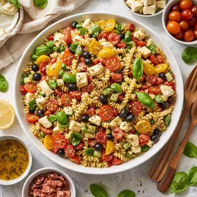 Image of The Essence Smoked Mozzarella Pasta Salad