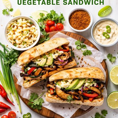 Image of The Floozified Jerked Vegetable Sandwich