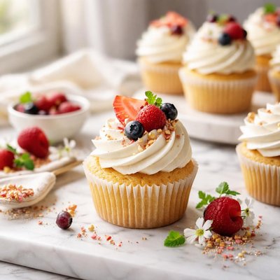 Image of The Fluffiest Cupcakes in the World