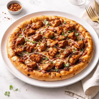 Image of The Greatest Chicken Bbq Pizza Ever