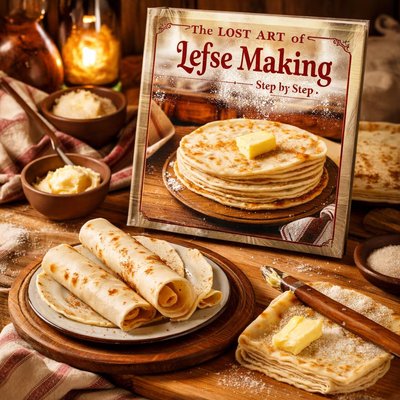Image of The Lost Art of Lefse Making Step by Step