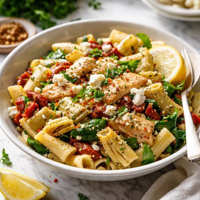 Image of The Macarthur Artichoke Feta Chicken Pasta