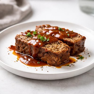 Image of The Meatloaf with the Sauce