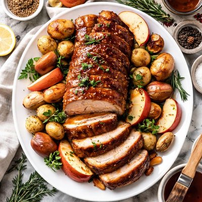 Image of The Most Delicious Maple Glazed Pork Loin