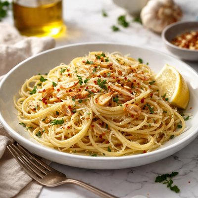 Image of The One and Only Garlic Spaghetti