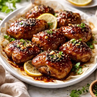 Image of The One Glazed Chicken Thighs