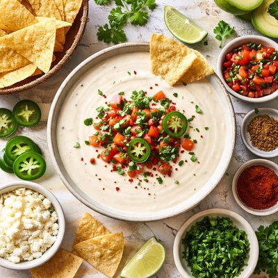 Image of The Perfect White Mexican Cheese Dip