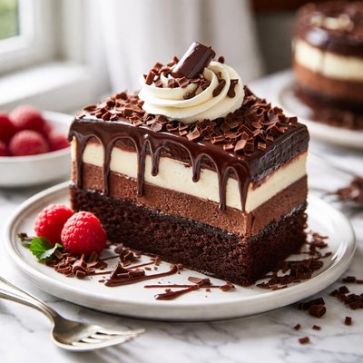 Image of The Real Black Tie Mousse Cake by Olive Garden